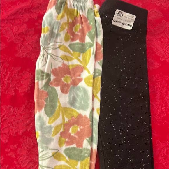 Carter's Other - Carter's Kids Floral and Black Leggings Set 18m, 2T